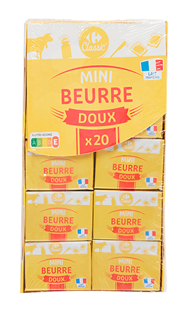 Mini Beurre Doux 20x10g Contenu