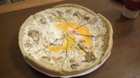 RECIPE MAIN IMAGE Pizza crème champignon