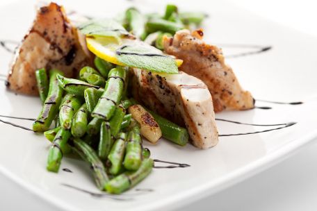 RECIPE MAIN IMAGE Salade de haricots verts au bloc de foie gras