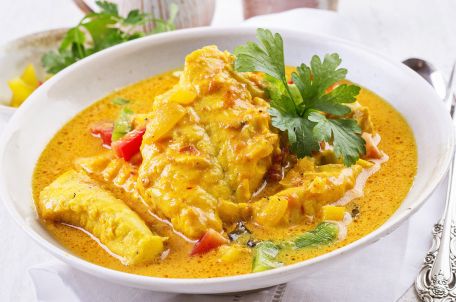RECIPE MAIN IMAGE Curry de cabillaud au lait de coco