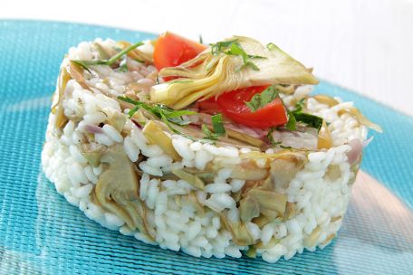 RECIPE MAIN IMAGE Salade de riz aux artichauts