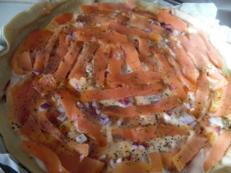 RECIPE MAIN IMAGE Pizza au saumon