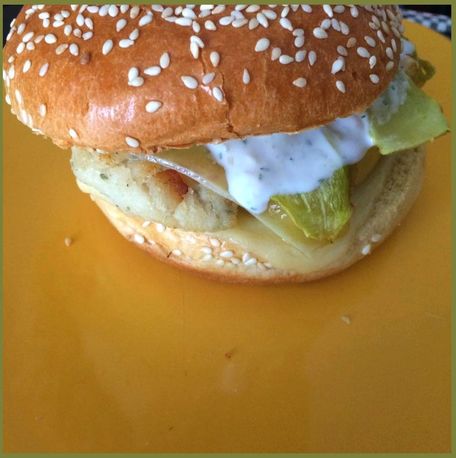 RECIPE MAIN IMAGE Burger colin courgette grillée