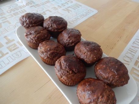 RECIPE MAIN IMAGE Muffins au beurre de cacahuète et graines de courge
