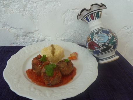 RECIPE MAIN IMAGE Kefta de boeuf à la sauce tomate et aux épices