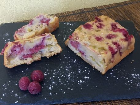 Recette Cake Moelleux Rhubarbe Framboise Contenu