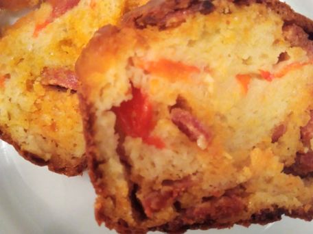 RECIPE MAIN IMAGE Cake au chorizo et poivron et curry 