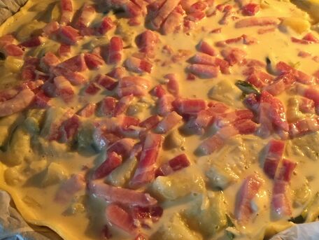 RECIPE MAIN IMAGE Tarte courgettes pommes de terre lardons