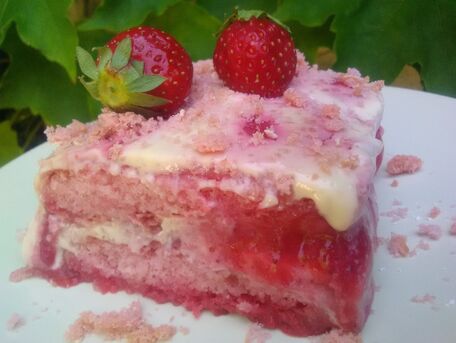 RECIPE MAIN IMAGE Titamisu aux biscuits roses de Reims, fraises et sureau