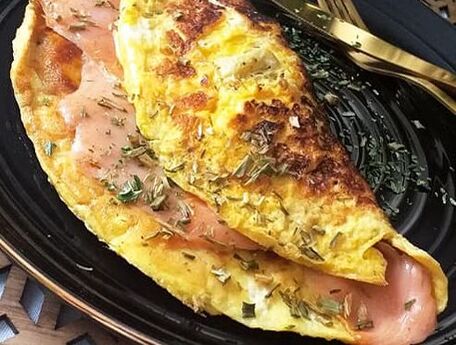 RECIPE MAIN IMAGE Omelette saumon 