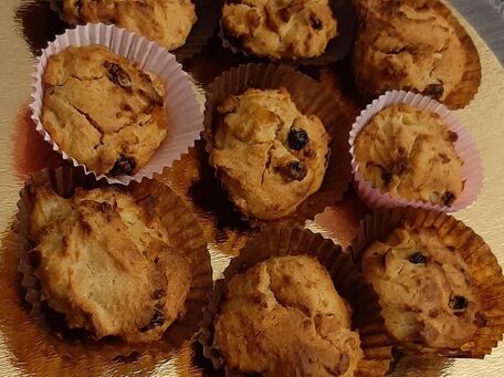 RECIPE MAIN IMAGE Muffins aux pommes et aux raisins secs