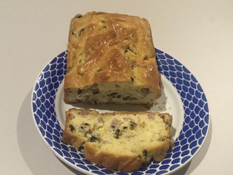 RECIPE MAIN IMAGE Cake aux Dés de Jambon et Olives Noires...