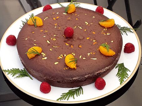 RECIPE MAIN IMAGE Gâteau au chocolat sans beurre citron - orange