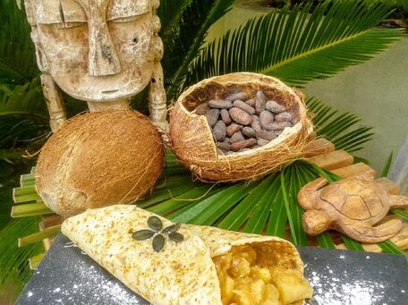 RECIPE MAIN IMAGE Crêpe hawaïenne à l’ananas caramélisé et coco