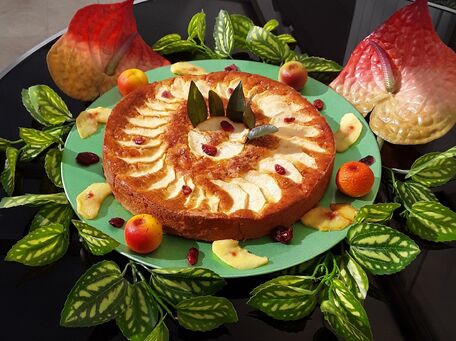 Recette Gateau Aux Pommes Et Cranberries Contenu