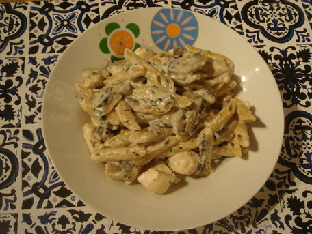 RECIPE MAIN IMAGE One pot pasta poulet-champignons-crème