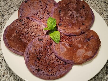RECIPE MAIN IMAGE Pancakes aux Myrtilles 
