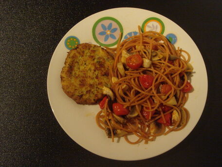 RECIPE MAIN IMAGE Spaghettis de lentilles corail aux légumes