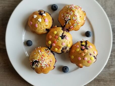 RECIPE MAIN IMAGE Muffins aux myrtilles sans beurre