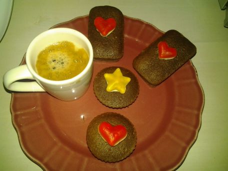RECIPE MAIN IMAGE Mini-moelleux chocolat/caramel au beurre salé pour cafés gourmands