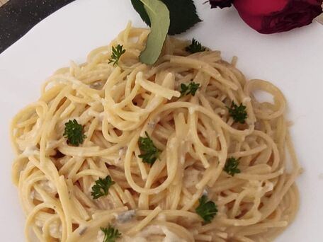 RECIPE MAIN IMAGE Spaghettis au gorgonzola 
