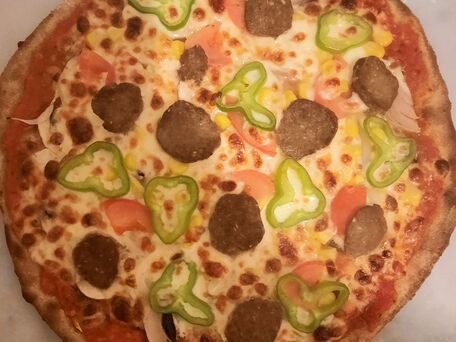 RECIPE MAIN IMAGE Pizza légumes et viande 