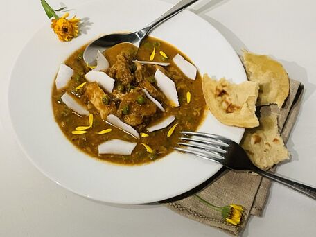 RECIPE MAIN IMAGE Curry de poisson et petits pois 