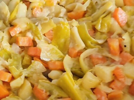 RECIPE MAIN IMAGE Fondue poireaux, carottes, pommes de terre.