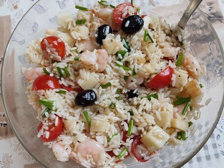 RECIPE MAIN IMAGE Salade de riz et crevettes 