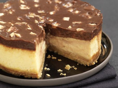 RECIPE MAIN IMAGE Cheesecake aux zestes d'agrumes et chocolat au caramel