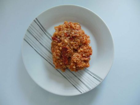 RECIPE MAIN IMAGE Risotto au chorizo et tomates séchées
