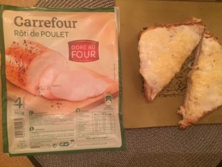 RECIPE MAIN IMAGE Croques monsieur moelleux avec le Rôti de poulet doré au four Carrefour