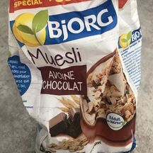 Calories et les Faits Nutritives pour Bjorg Muesli Avoine Chocolat Bio