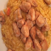 Riz et poulet au curry facile 