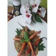 Gambas Coco et Curry vert à la thaïlandaise