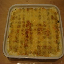 Gratin de ravioles aux poireaux