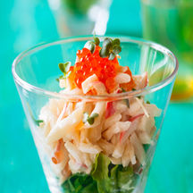 Petite verrine fraîche au crabe