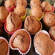 Muffins au cacao et pépites