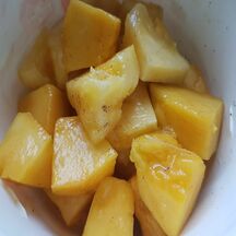 Brochettes d'ananas et mangue