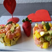 Tartare d'amour aux deux saumons et au gingembre