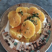 Salade d’oranges sucrée, salée