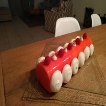 Buche framboise nougat