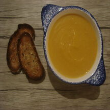 Soupe de carottes, cumin &  potiron