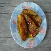 Ananas rôti à la vanille