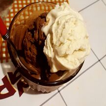Glace vanille/chocolat sans sorbetière