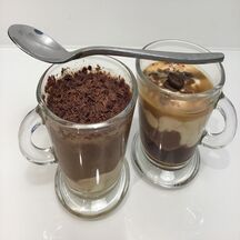 Tassines crémeuses de chocolat-café 