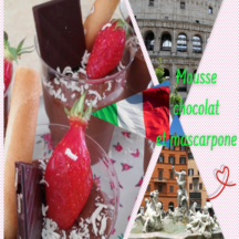 Mousse chocolat et mascarpone