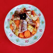 Salade hareng, carottes et pommes de terre