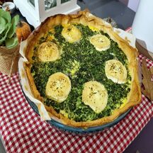 Quiche aux épinards chèvre