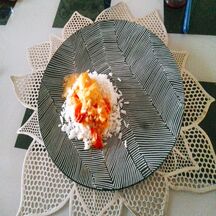 Filet de cabillaud sauce coco chorizo